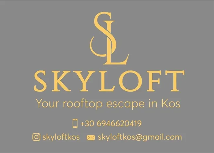 Apartment Skyloft - Rooftop Jacuzzi & Sea View - Kos Town